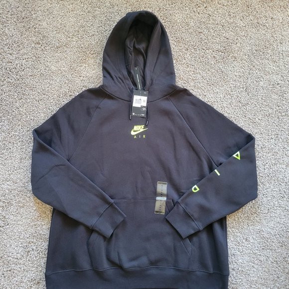 Nike Air Black Pullover Cotton Blend Hoodie Women's Sizes - Picture 2 of 6